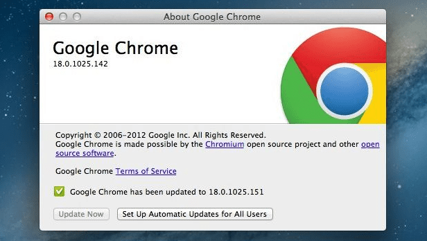 Update Chrome Software
